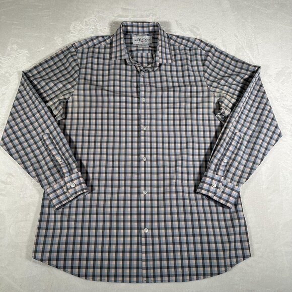 Mizzen+Main Other - Mizzen Main Shirt Men Size XXL Plaid Trim Fit Long Sleeve Made in USA Leeward